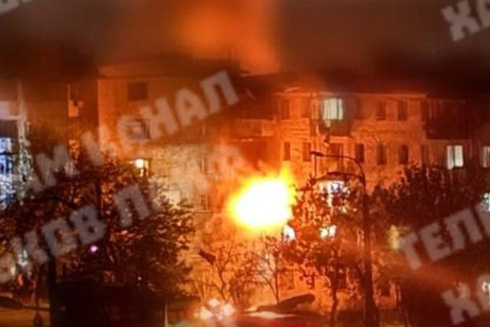 Kharkiv. A high-rise building caught fire as a result of a drone attack