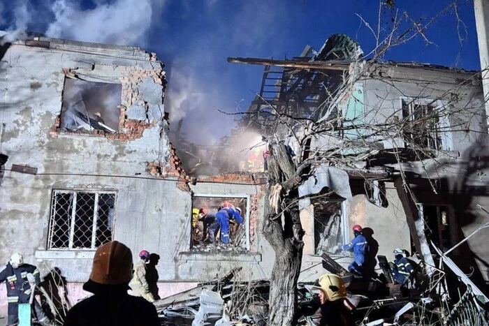Kharkiv. Footage of the completely destroyed building as a result of the shelling has emerged