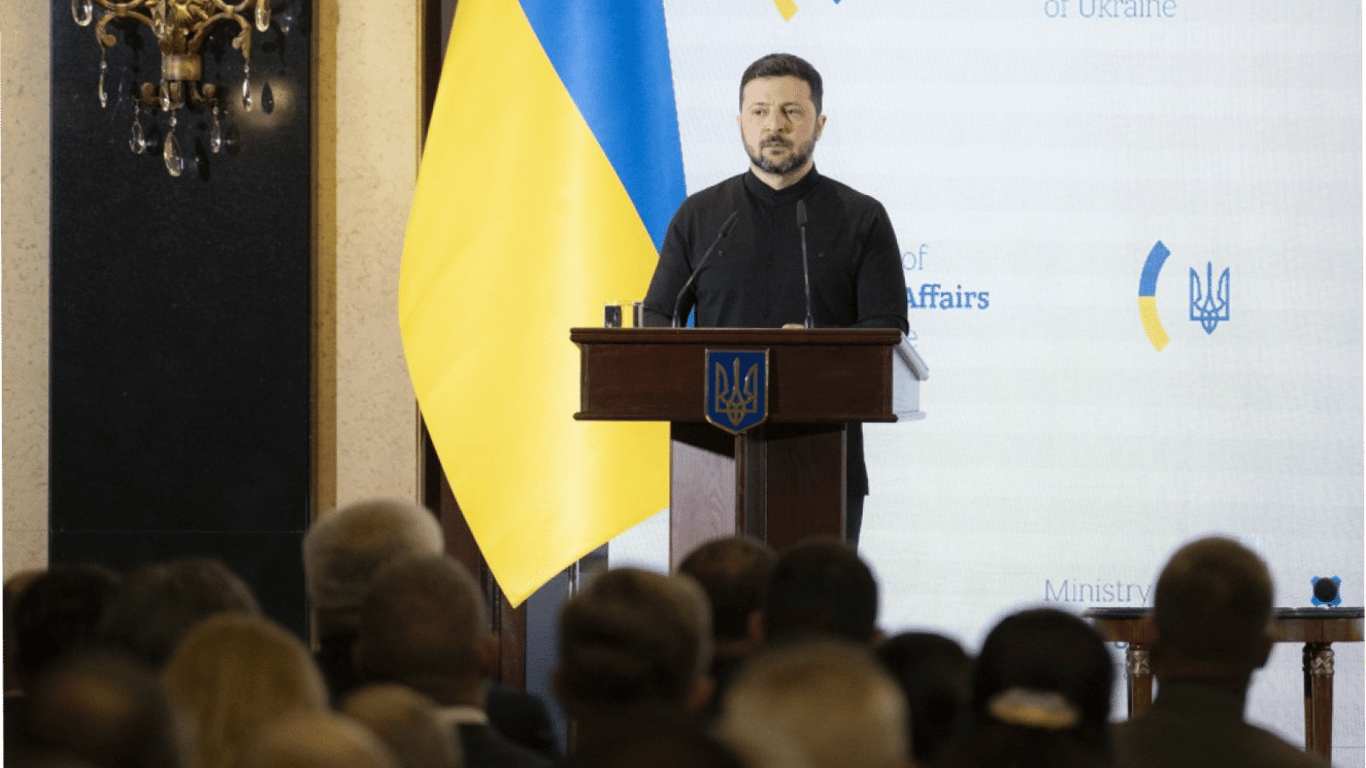 Zeleński określił priorytety dla dyplomacji — spotkanie z ambasadorami